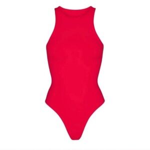 SKIMS Fits Everybody High Neck Bodysuit Ruby Small SOLD OUT